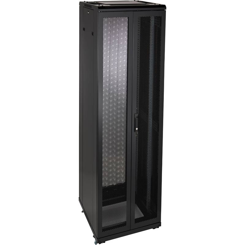 Environ/ER800 42U Rack/(800x800mm)/D/Vented (F) D/Vented (R) B/Panels F/Mgmt Black - F/Pack