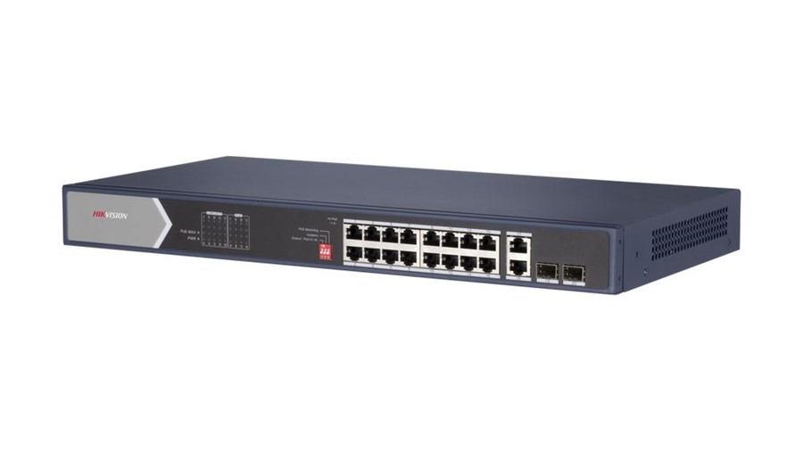 HikVision/20-Port Gigabit Unmanaged/Hi-PoE Switch