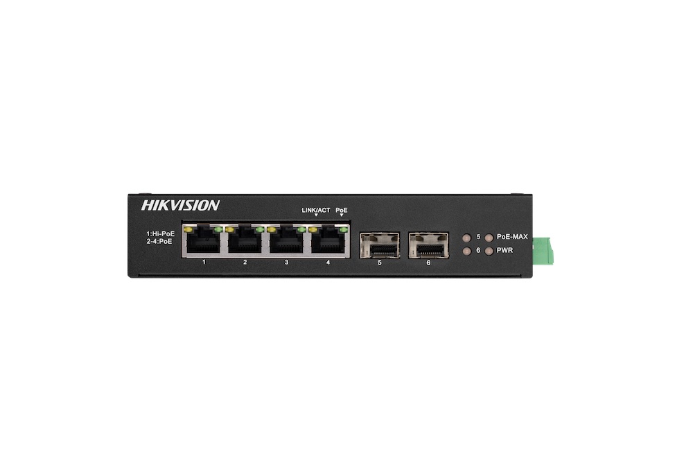 HikVision/4 Port/Gigabit Unmanaged Harsh/POE Switch