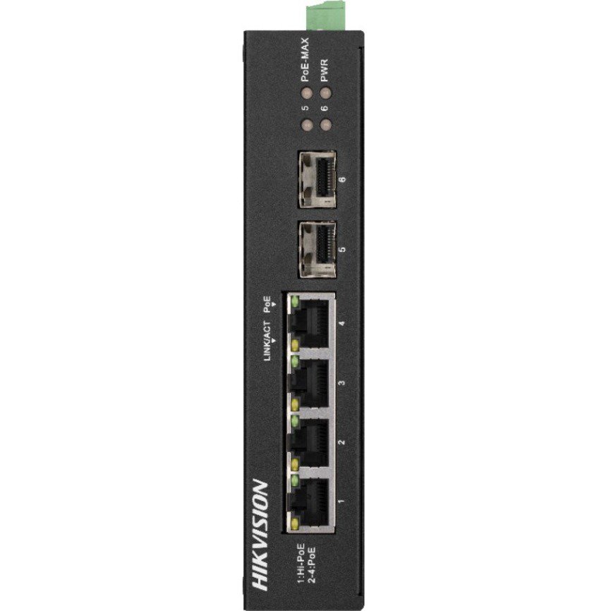 HikVision/4 Port/Gigabit Unmanaged Harsh/POE Switch