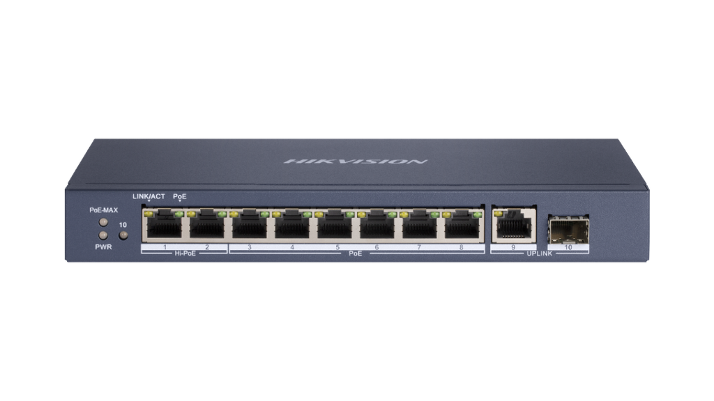 HikVision/8 Port/Gigabit Unmanaged/POE Switch