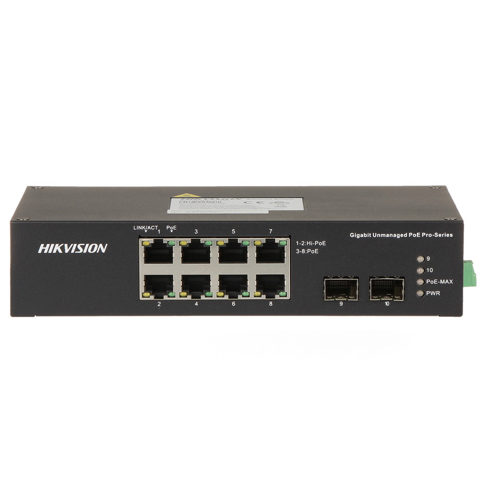 HikVision/Industrial Switch/8 Port Gigabit Unmanaged/Harsh POE Switch