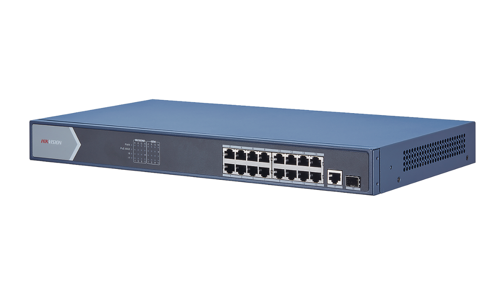 Hikvision/16 Port/Unmanaged Gigabit PoE Switch