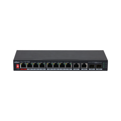 Dahua/10-Port Unmanaged Desktop Gigabit Switch with 8-Port PoE/MOI Approved