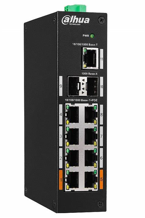Dahua/11-Port Unmanaged Desktop Switch with 8-Port PoE/MOI Approved