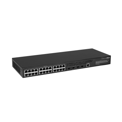 Dahua/24X RJ-45 10/100/1000 Mbps Ethernet Ports 4 × SFP 100 Mbps/1 Gbps optical ports/MOI Approved