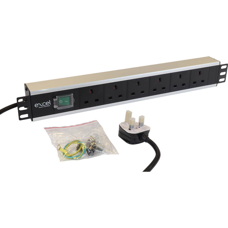 PDU 13A 6 Way Horizontal/Excel