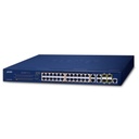 Plannet/24-Port/(10/100/1000T)/802.3at PoE + 4-Port Gigabit TP/SFP Combo/Managed Switch