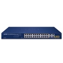 Plannet/24-Port/(10/100/1000T)/802.3at PoE+(2-Port 10/100/1000T)/+2Port Gigabit