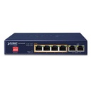 Plannet/4-Port Switch/Gigabyte/(10/100/1000)/(GSD-604HP)/POE