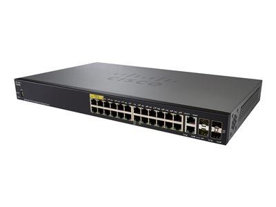 Cisco SG350-28P 28-Port Gigabit PoE Managed Switch