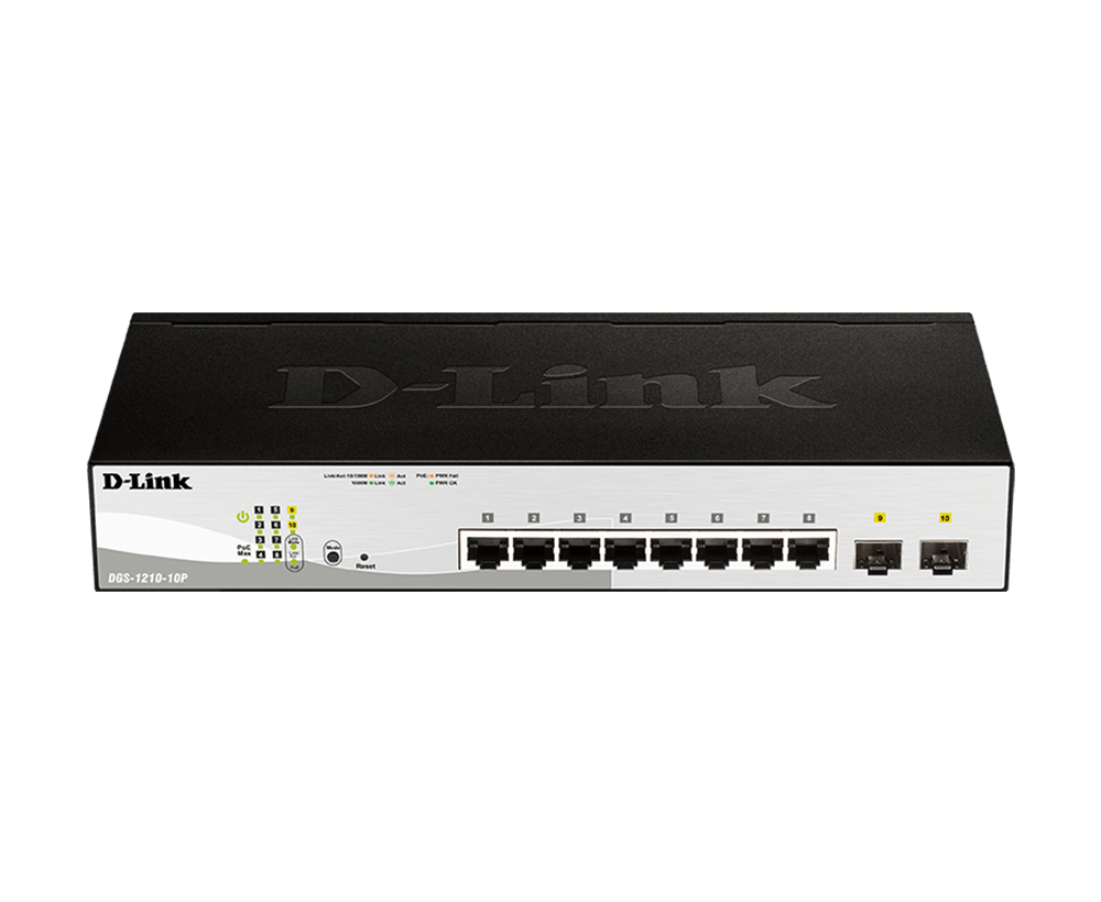 D-Link/DGS-1210-10P/8 Port/POE/Gigabit Switch
