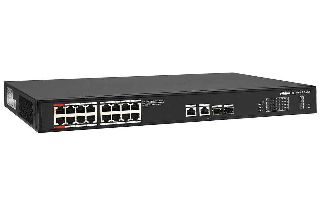 Dahua/16 Port/Unmannaged/Giga Switch/(240W)