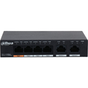 Dahua/6-Port Unmanaged Desktop Switch with/4-Port/POE