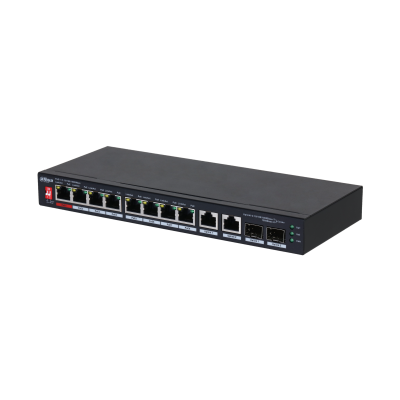 Dahua/10-Port Unmanaged Desktop Gigabit Switch with 8-Port PoE/MOI Approved