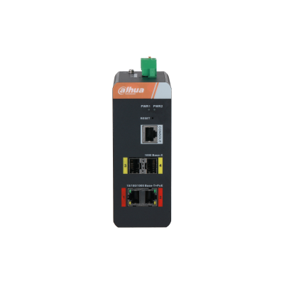 Dahua/4-Port Gigabit Industrial Swicth with 2-Port Gigabit PoE/(Managed) & 2 optical Port/MOI Approved