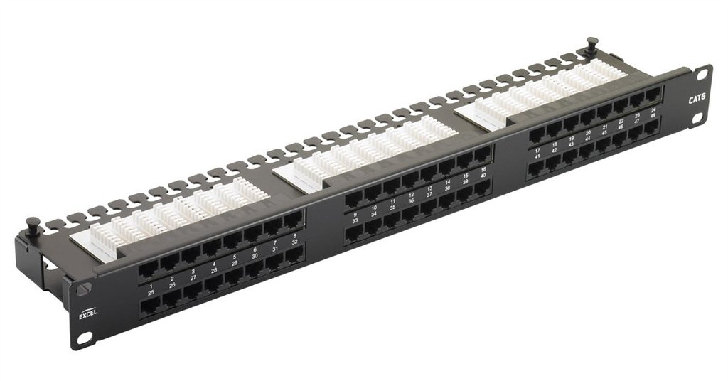 CAT6/1U/24 Port Patch Panel