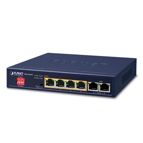 Plannet/4-Port Switch/Gigabyte/(10/100/1000)/(GSD-604HP)/POE