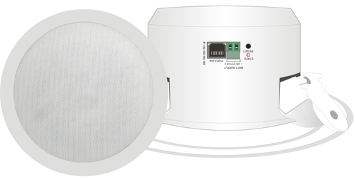 [T-S708] ITC/POE/Ceiling Speaker,POE or DC12V power supply/8W