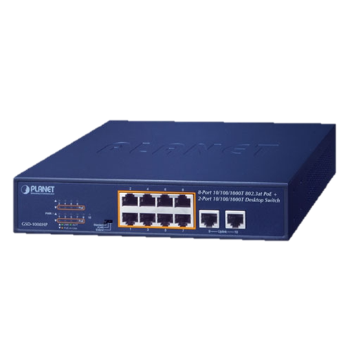 [GSD- 1008HP] Planet/Switch 8 Port/POE