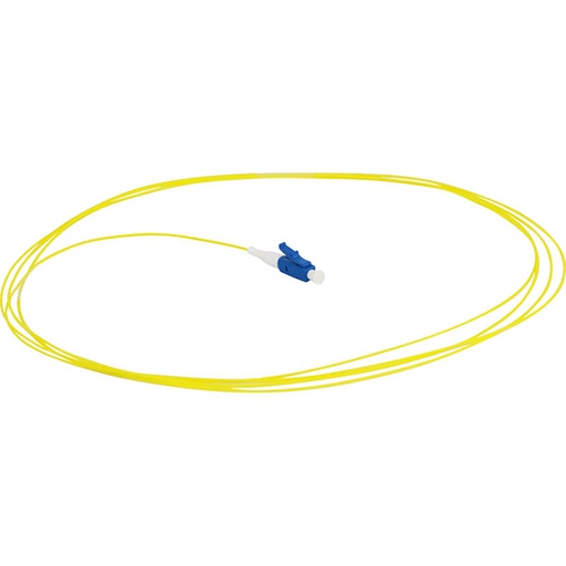 [200-650] Enbeam/Fibre Pigtail OS2 9/125 LC/UPC Yellow 12-pack/1m