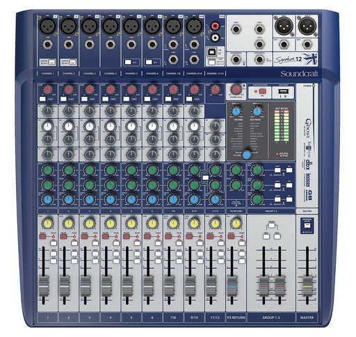 [Signature 12] Soundcraft/Analog 12-Channel Mixer with Onboard Effects