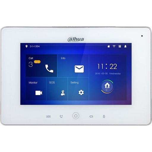 [VTH5221DW-S2] Dahua / Wi-Fi Indoor Monitor 7&quot; Touch Screen for Intercom